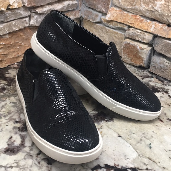 cole haan black slip on sneakers
